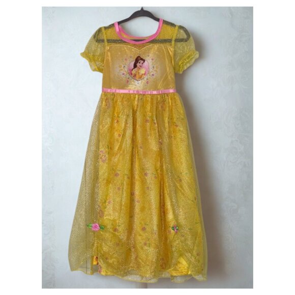 NEW Disney Princess Belle Short Sleeve Nightgown Pajama Size 4 - Picture 2 of 5